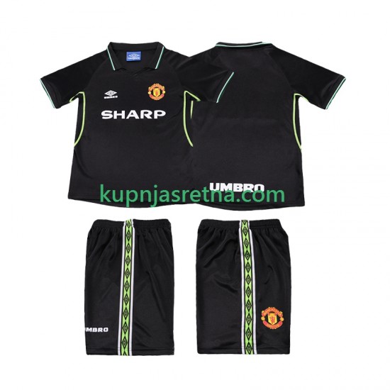 Dječja Treći Dresova Manchester United Retro 1998 1999 Kratkih Rukava
