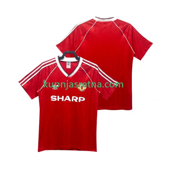 Muškarci Domaći Home Dresova Manchester United Retro 1988 1990 Kratkih Rukava