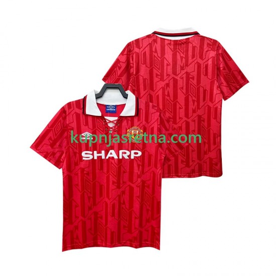 Muškarci Domaći Home Dresova Manchester United Retro 1992 1994 Kratkih Rukava