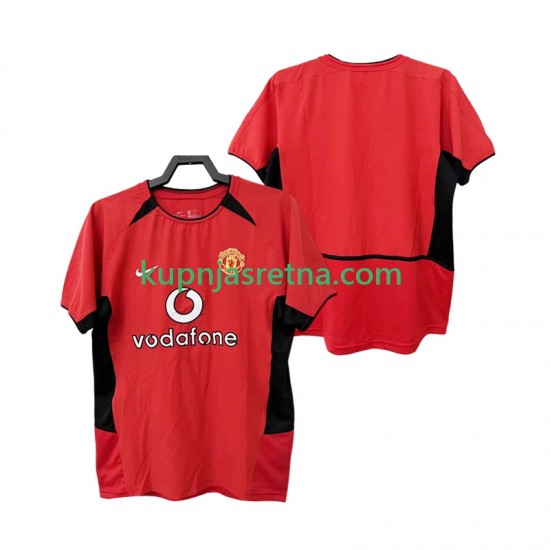 Muškarci Domaći Home Dresova Manchester United Retro 2002 2004 Kratkih Rukava