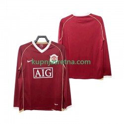 Muškarci Domaći Home Dresova Manchester United Retro 2006 2007 Dugim Rukavima