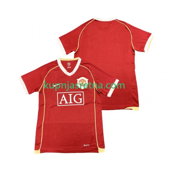 Muškarci Domaći Home Dresova Manchester United Retro 2006 2007 Kratkih Rukava