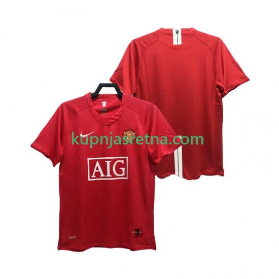 Muškarci Domaći Home Dresova Manchester United Retro Premier League 2007 2008 Kratkih Rukava