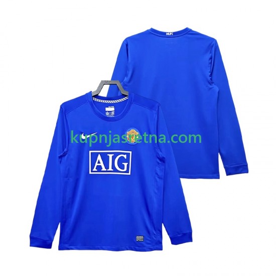 Muškarci Treći Dresova Manchester United Retro 2008 2009 Dugim Rukavima