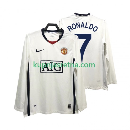 Muškarci Gostujući Away Dresova Manchester United Ronaldo 7 Retro Premier League 2008 2009 Dugim Rukavima