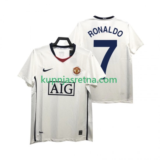 Muškarci Gostujući Away Dresova Manchester United Ronaldo 7 Retro Premier League 2008 2009 Kratkih Rukava