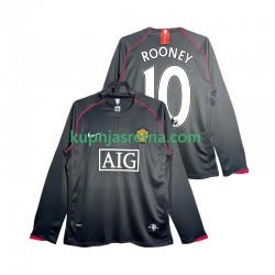 Muškarci Gostujući Away Dresova Manchester United Rooney 10 Retro 2007 2008 Dugim Rukavima