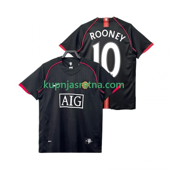 Muškarci Gostujući Away Dresova Manchester United Rooney 10 Retro 2007 2008 Kratkih Rukava