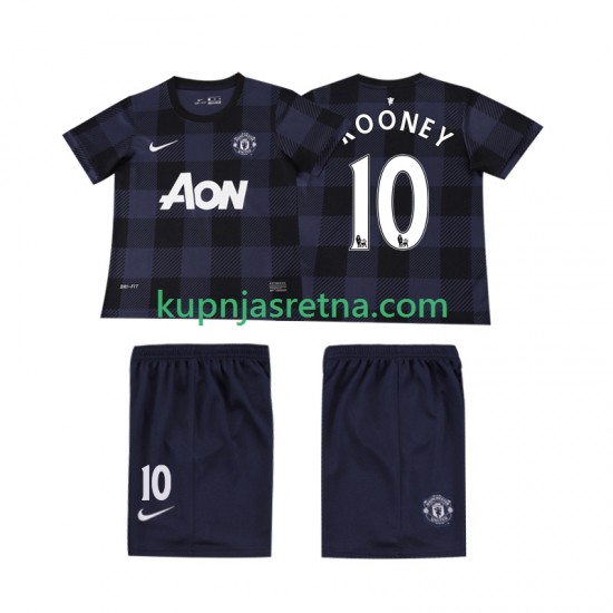 Dječja Gostujući Away Dresova Manchester United Rooney 10 Retro 2013 2014 Kratkih Rukava