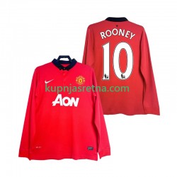 Muškarci Domaći Home Dresova Manchester United Rooney 10 Retro 2013 2014 Dugim Rukavima