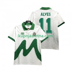 Muškarci Gostujući Away Dresova Meksiko ALVES 11 Retro 1995 Kratkih Rukava