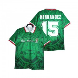Muškarci Domaći Home Dresova Meksiko HERNANDEZ 15 Retro 1998 Kratkih Rukava