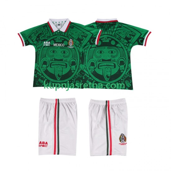 Dječja Domaći Home Dresova Meksiko Retro 1998 Kratkih Rukava