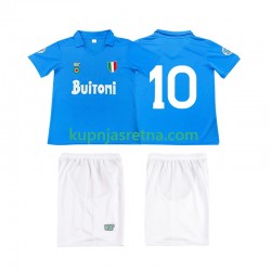 Dječja Domaći Home Dresova Napoli 10 Retro 1987 1988 Kratkih Rukava Dječja Domaći Home Dresova Napoli 10 Retro 1987 1988 Kratkih Rukava