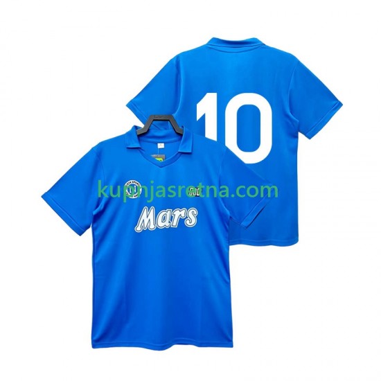 Muškarci Domaći Home Dresova Napoli 10 Retro 1988 1989 Kratkih Rukava