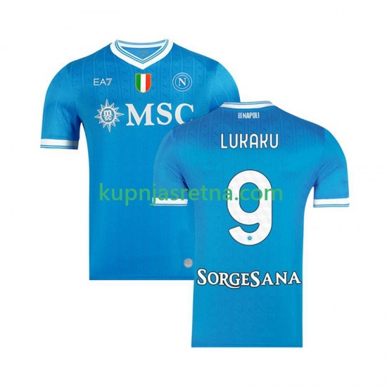 Muškarci Domaći Home Dresova Napoli Romelu Lukaku 9 2025-2026 Kratkih Rukava