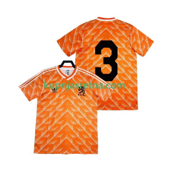 Muškarci Domaći Home Dresova Nizozemska 3 Retro 1988 Kratkih Rukava