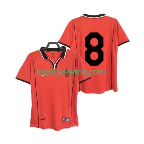 Muškarci Domaći Home Dresova Nizozemska 8 Retro 1998 Kratkih Rukava