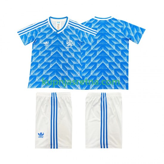 Dječja Gostujući Away Dresova Nizozemska Retro 1988 Kratkih Rukava