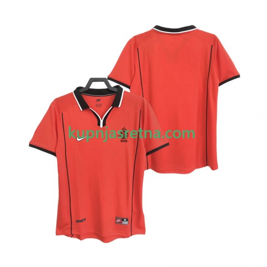 Muškarci Domaći Home Dresova Nizozemska Retro 1998 Kratkih Rukava