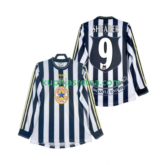 Muškarci Domaći Home Dresova Newcastle United SHEARER 9 Retro 1997 1999 Dugim Rukavima