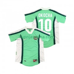 Muškarci Domaći Home Dresova Nigerija OKOCHA 10 Retro 1998 Kratkih Rukava Muškarci Domaći Home Dresova Nigerija OKOCHA 10 Retro 1998 Kratkih Rukava
