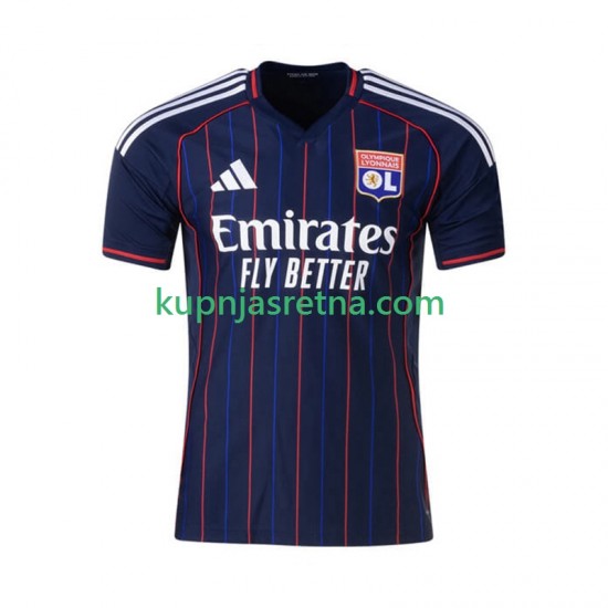 Muškarci Gostujući Away Dresova Olympique Lyonnais 2025-2026 Kratkih Rukava