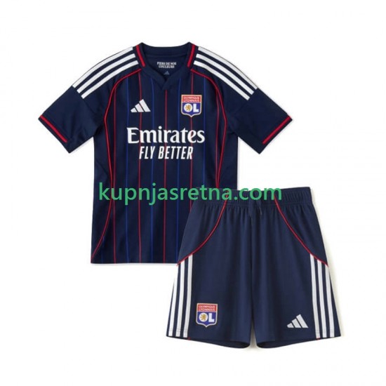 Dječja Gostujući Away Dresova Olympique Lyonnais 2025-2026 Kratkih Rukava