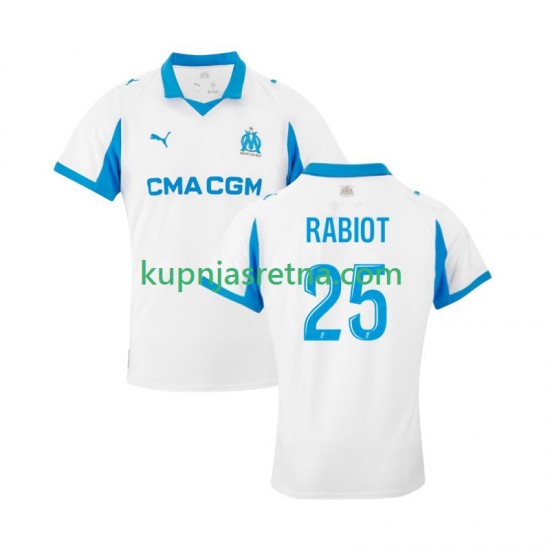 Muškarci Domaći Home Dresova Olympique de Marseille Adrien Rabiot 25 2025-2026 Kratkih Rukava