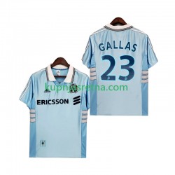 Muškarci Gostujući Away Dresova Olympique de Marseille Gallas 23 Retro 1998 1999 Kratkih Rukava