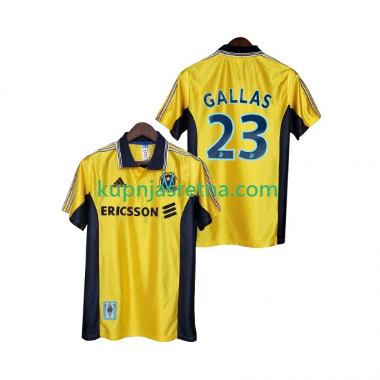 Muškarci Treći Dresova Olympique de Marseille Gallas 23 Retro 1998 1999 Kratkih Rukava