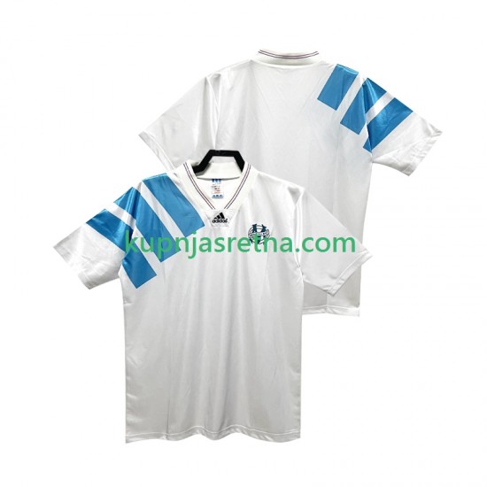 Muškarci Domaći Home Dresova Olympique de Marseille Retro 1992 1993 Kratkih Rukava