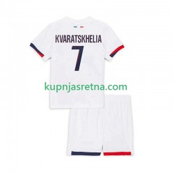 Dječja Gostujući Away Dresova Paris Saint-Germain Khvicha Kvaratskhelia 7 2025-2026 Kratkih Rukava Dječja Gostujući Away Dresova Paris Saint-Germain Khvicha Kvaratskhelia 7 2025-2026 Kratkih Rukava