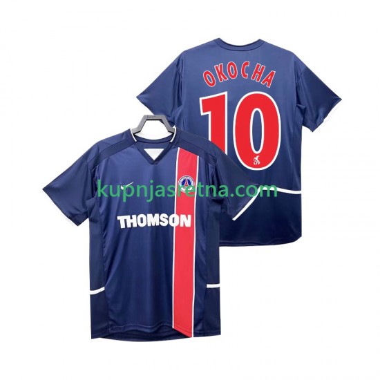 Muškarci Domaći Home Dresova Paris Saint-Germain OKOCHA 10 Retro 2002 2003 Kratkih Rukava
