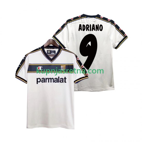 Muškarci Gostujući Away Dresova Parma ADRIANO 9 Retro 2002 2003 Kratkih Rukava
