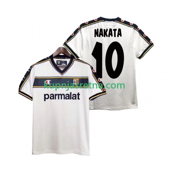 Muškarci Gostujući Away Dresova Parma NAKATA 10 Retro 2002 2003 Kratkih Rukava