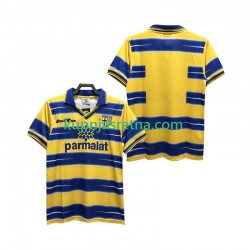 Muškarci Domaći Home Dresova Parma Retro 1998 1999 Kratkih Rukava Muškarci Domaći Home Dresova Parma Retro 1998 1999 Kratkih Rukava