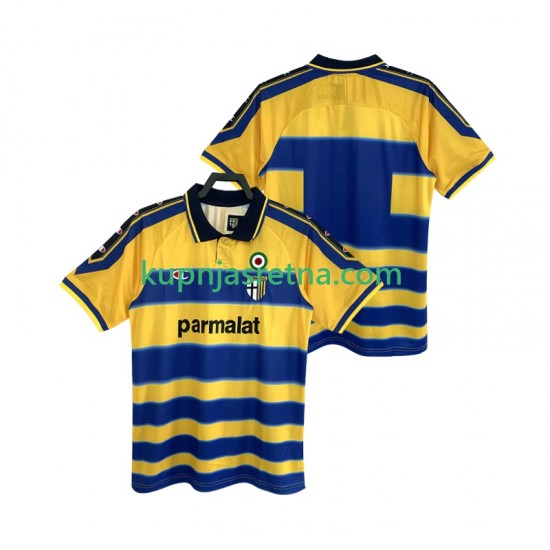 Muškarci Domaći Home Dresova Parma Retro 1999 2000 Kratkih Rukava