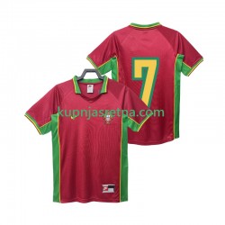 Muškarci Domaći Home Dresova Portugal 7 Retro 1998 Kratkih Rukava