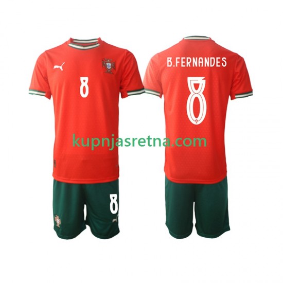 Dječja Domaći Home Dresova Portugal Bruno Fernandes 8 2025-2026 Kratkih Rukava