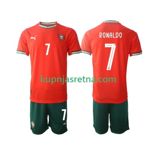Dječja Domaći Home Dresova Portugal Cristiano Ronaldo 7 2025 Kratkih Rukava