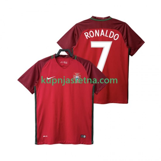 Muškarci Domaći Home Dresova Portugal RONALDO 7 Retro 2016 Kratkih Rukava