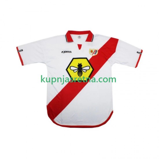 Muškarci Domaći Home Dresova Rayo Vallecano Retro 2000 2001 Kratkih Rukava