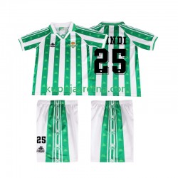 Dječja Domaći Home Dresova Real Betis FINIDI 25 Retro 1996 1997 Kratkih Rukava Dječja Domaći Home Dresova Real Betis FINIDI 25 Retro 1996 1997 Kratkih Rukava