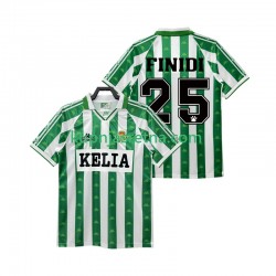 Muškarci Domaći Home Dresova Real Betis FINIDI 25 Retro 1995 1996 Kratkih Rukava Muškarci Domaći Home Dresova Real Betis FINIDI 25 Retro 1995 1996 Kratkih Rukava
