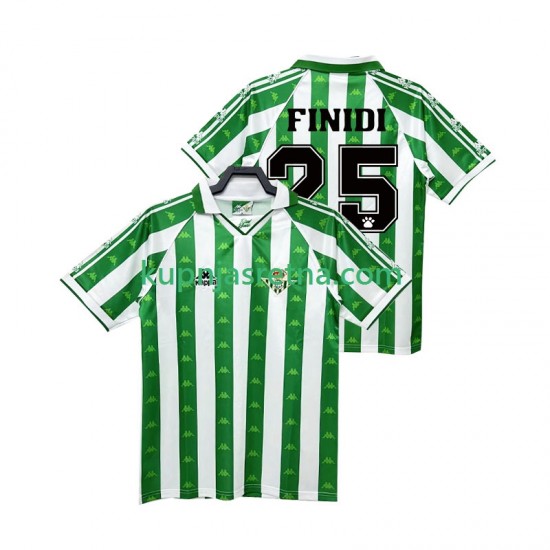 Muškarci Domaći Home Dresova Real Betis FINIDI 25 Retro 1996 1997 Kratkih Rukava