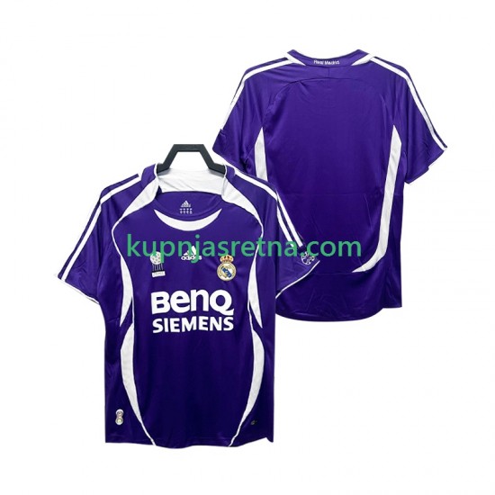 Muškarci Gostujući Away Dresova Real Madrid Retro 2006 2007 Kratkih Rukava