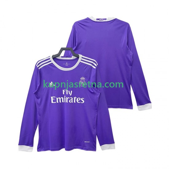 Muškarci Gostujući Away Dresova Real Madrid Retro 2016 2017 Dugim Rukavima