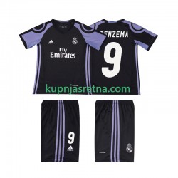 Dječja Treći Dresova Real Madrid BENZEMA 9 Retro 2016 2017 Kratkih Rukava Dječja Treći Dresova Real Madrid BENZEMA 9 Retro 2016 2017 Kratkih Rukava