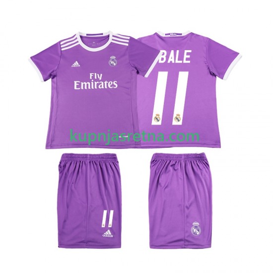 Dječja Gostujući Away Dresova Real Madrid Bale 11 Retro 2016 2017 Kratkih Rukava